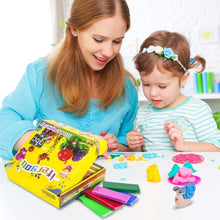 Load image into Gallery viewer, ifergoo Polymer Clay, 32 Colors Oven Bake Modelling Clay, DIY Colored Clay Kit with Modeling Tools, Tutorials and Accessories