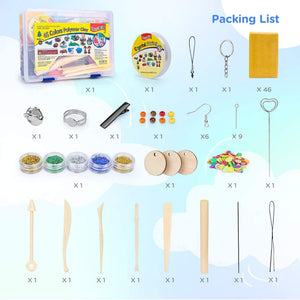 ifergoo Polymer Clay, 32 Colors Oven Bake Modelling Clay, DIY Colored Clay Kit with Modeling Tools, Tutorials and Accessories