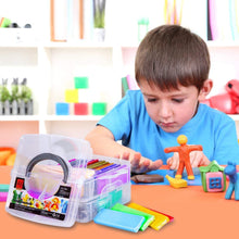 Load image into Gallery viewer, Polymer Clay, 62 Color Oven Bake Modeling Clay DIY Art Craft Kit Set with 50 Blocks 20g and 12 Blocks 12g, Safe and Nontoxic Ideal Toy Gift for Girls and Boys

