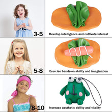Load image into Gallery viewer, Polymer Clay, ifergoo 50 Colors Oven Bake Clay Kit, 5 Modeling Tools, Accessories and Project Booklet, Non-Toxic DIY Craft Modeling Clay for Kids and Beginners

