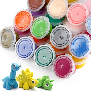 ifergoo Modeling Clay, 24 Colors Air Dry Clay Best Gift for Kids, Super Light Magic Clay with Sculpting Tools and Project, No-Sticky and Non-Toxic