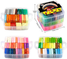 Load image into Gallery viewer, Polymer Clay, 62 Color Oven Bake Modeling Clay DIY Art Craft Kit Set with 50 Blocks 20g and 12 Blocks 12g, Safe and Nontoxic Ideal Toy Gift for Girls and Boys

