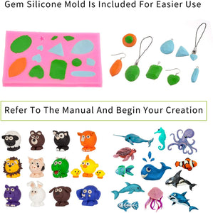 ifergoo Polymer Clay, 32 Colors Oven Bake Modelling Clay, DIY Colored Clay Kit with Modeling Tools, Tutorials and Accessories