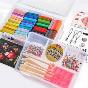 ifergoo Polymer Clay, 32 Colors Oven Bake Modelling Clay, DIY Colored Clay Kit with Modeling Tools, Tutorials and Accessories