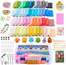 Load image into Gallery viewer, ifergoo Polymer Clay, 32 Colors Oven Bake Modelling Clay, DIY Colored Clay Kit with Modeling Tools, Tutorials and Accessories
