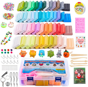 ifergoo Polymer Clay, 32 Colors Oven Bake Modelling Clay, DIY Colored Clay Kit with Modeling Tools, Tutorials and Accessories